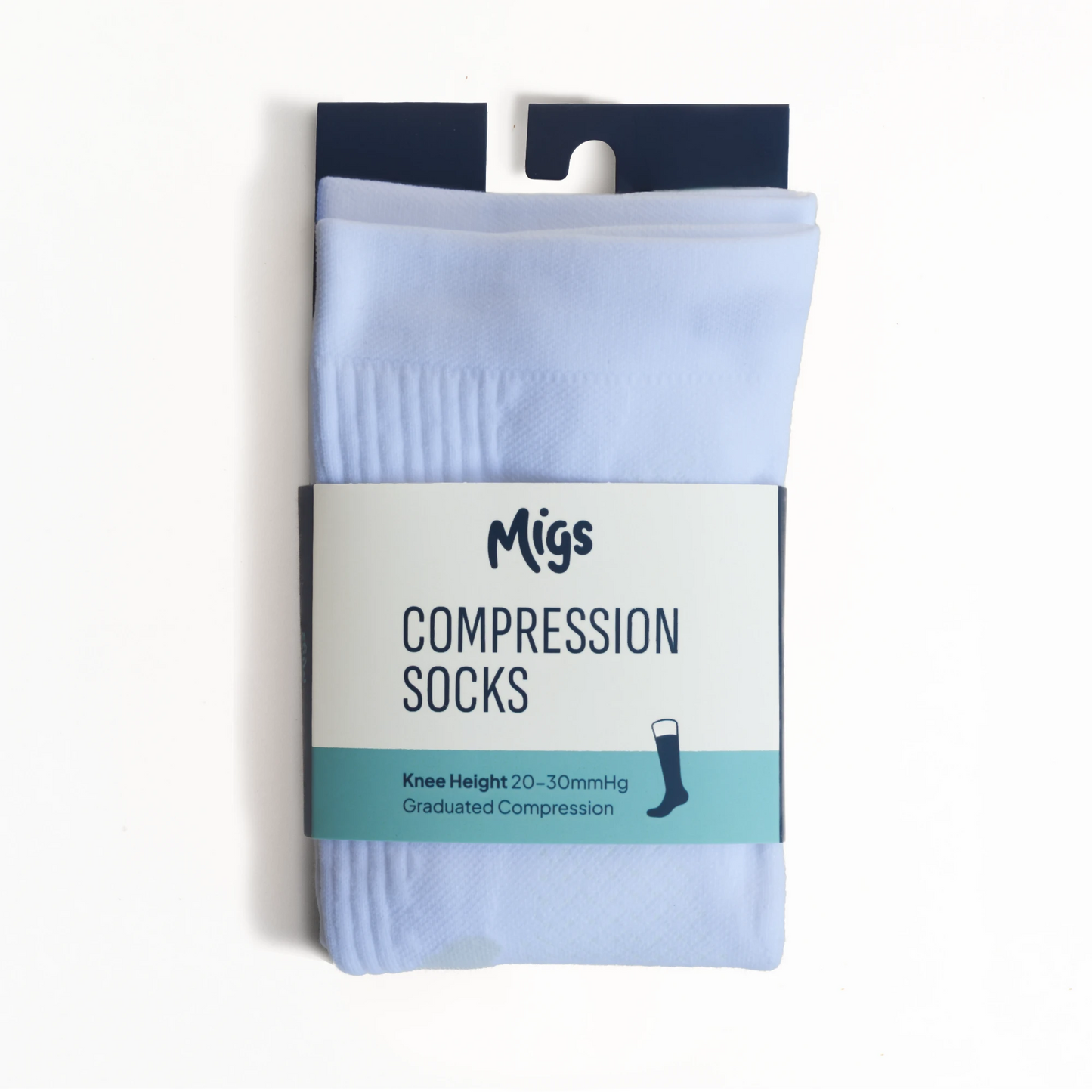 White Compression Socks - Migs